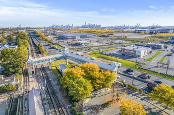 Bayonne light rail station just blocks from Harbor Pointe  at Harbor Pointe, Bayonne, NJ